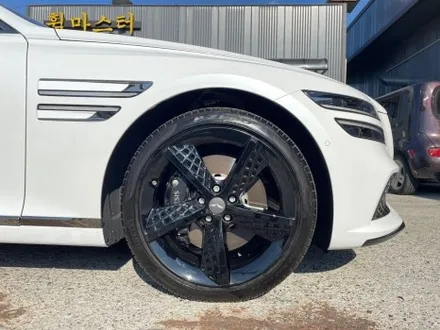 [울산휠마스터] 제네시스 G80 유광블랙 분체도장 휠 복원 도색 / 울산 북구