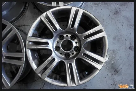 [울산휠][휠도색]bmw e46 3시리즈 순정휠 블랙유광 휠도색 / 울산 북구