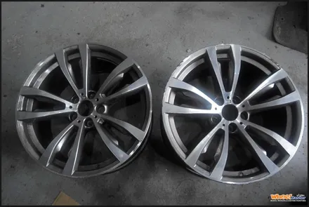 [울산휠수리][휠도색]bmwx6 순정휠 다이아몬드컷팅휠수리[휠복원] / 울산 북구