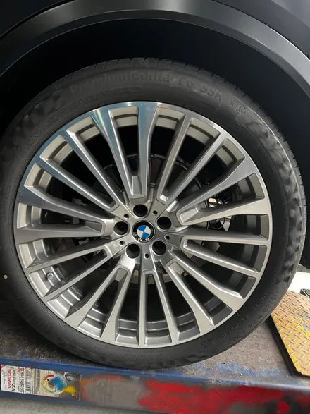 [울산휠마스터][휠도색잘하는집]BMW X7 블랙무광 휠도색 / 울산 북구