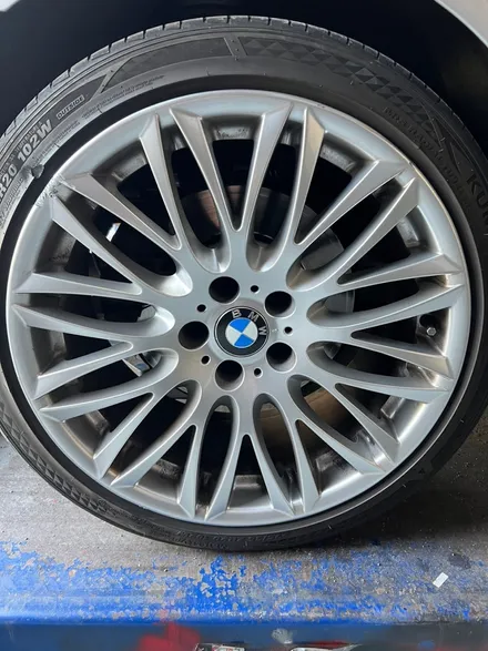 [울산휠마스터][휠도색잘하는집]BMW 7시리즈 블랙유광 휠도색 / 울산 북구