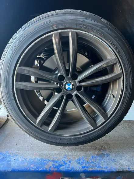 [울산휠마스터][울산휠도색][휠복원도색맛집]BMW 6 GT 휠 블랙유광 도색 / 울산 북구