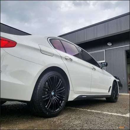 [울산휠][휠수리][휠복원] bmw 530d 순정휠 블랙유광 분체도장 휠도색 휠 복원 / 울산 북구