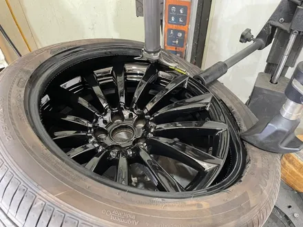 울산휠마스터 BMW 7시리즈 유광블랙 분체도장 휠 복원 도색 / 휠수리 / 울산 북구