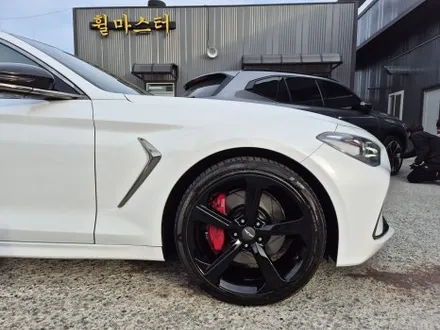 [울산 휠마스터] 제네시스 G70 유광블랙 분체도장 휠 복원 도색 / 울산 북구