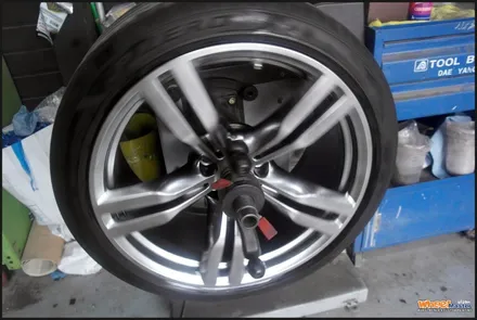 [울산휠도색][휠수리]bmw 760Li 순정휠 하이퍼메탈 분체도장 휠도색[휠복원] / 울산 북구