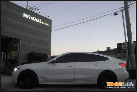 [울산휠][휠수리]bmw gt 순정휠 블랙유광 분체도장 휠도색 / 울산 북구