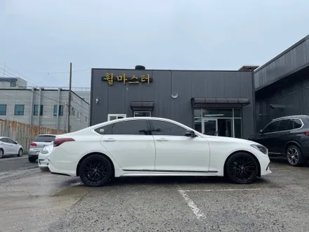 [울산휠마스터] 제네시스DH 스포츠 유광블랙 분체도장 휠 복원 도색 / 울산 북구