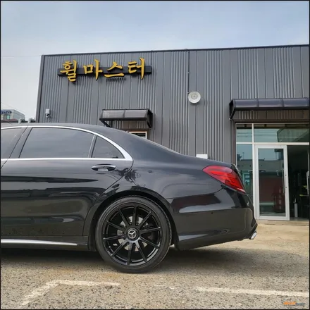 [울산휠][휠도색][휠수리][휠복원] 울산휠마스터 벤츠w222 s클래스 블랙유광 분체도장 휠도색 / 울산 북구