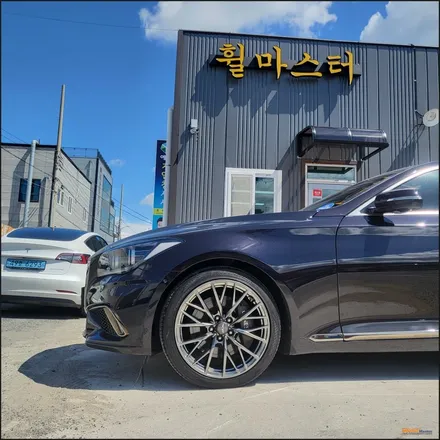 [울산휠마스터][울산휠도색][울산휠수리] 제네시스 g80 스포츠휠 분체도장 휠복원 / 울산 북구