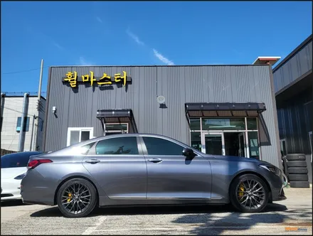 [울산휠마스터] 제네시스 g80 캘리퍼 도색 [울산휠도색] [울산휠수리] [울산휠복원] [울산캘리퍼도색] / 울산 북구