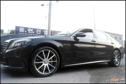 [울산휠수리][휠복원]벤츠w222 s클래스 s63amg 순정휠 다이아몬드컷팅휠수리[휠도색] / 울산 북구