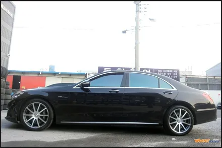[울산휠수리][휠복원]벤츠w222 s클래스 s63amg 순정휠 다이아몬드컷팅휠수리[휠도색] / 울산 북구