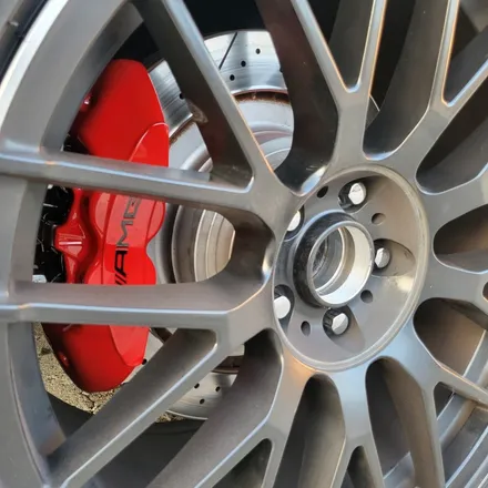 [울산휠마스터] 벤츠 cls63amg 캘리퍼도색 [울산휠도색, 울산휠복원, 울산휠수리, 울산캘리퍼도색] / 울산 북구