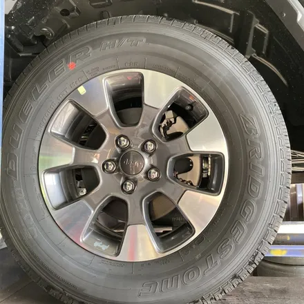 [울산휠마스터][휠도색] JEEP 랭글러 블랙유광 분체도장 휠도색 / 울산 북구