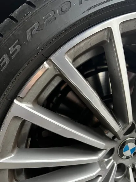 [울산휠마스터][울산휠복원][휠복원맛집]BMW 7시리즈 블랙 다이아몬드컷팅 휠 커스텀 / 울산 북구