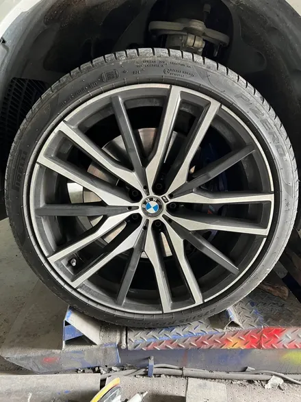 [울산휠마스터][휠도색잘하는집]BMW X5 M 블랙유광 휠도색 / 울산 북구