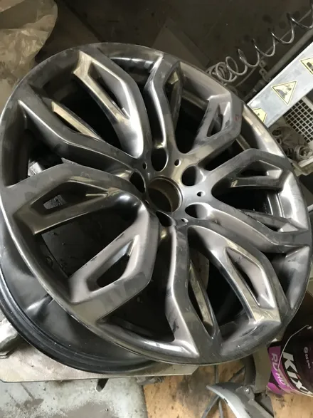 [울산휠마스터][울산휠복원][휠복원잘하는집]BMW X6 고스트크롬 휠 도색 / 울산 북구