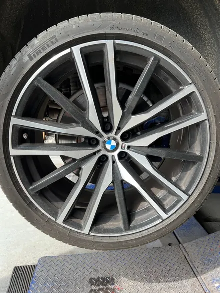 [울산휠마스터][휠도색잘하는집]BMW X5 M 블랙유광 휠도색 / 울산 북구