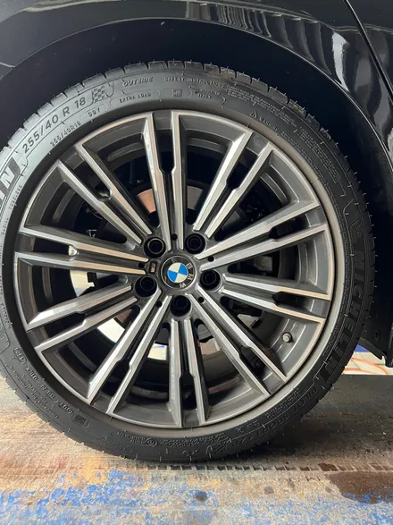 [울산휠마스터][울산휠도색][휠복도색맛집]BMW 3시리즈 휠 블랙유광 도색 / 울산 북구
