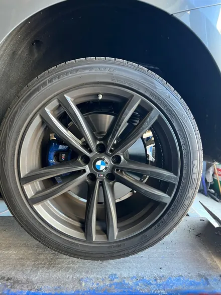 [울산휠마스터][울산휠도색][휠복원도색맛집]BMW 6 GT 휠 블랙유광 도색 / 울산 북구