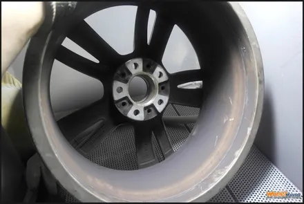[울산휠도색][휠수리][휠복원]bmw430i컨버터블 순정휠 유광블랙 분체도장 휠도색 / 울산 북구