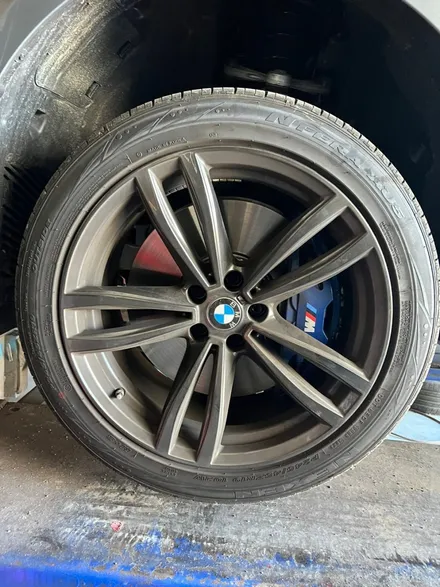 [울산휠마스터][울산휠도색][휠복원도색맛집]BMW 6 GT 휠 블랙유광 도색 / 울산 북구
