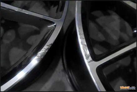 [울산휠][휠수리][휠도색]벤츠 e43amg 순정휠 다이아몬드컷팅휠수리[휠복원] / 울산 북구