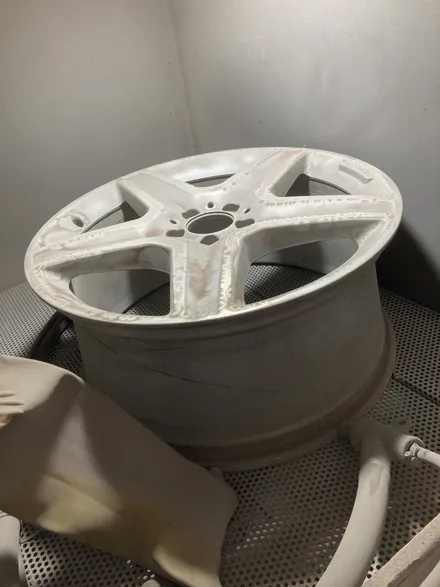[휠수리][울산휠]벤츠 ML 350 순정실버 컷팅 블랙다이아컷팅휠 커스텀 작업 / 울산 북구