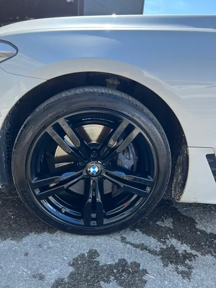 [울산휠마스터][울산휠도색][휠복도색맛집]BMW 6 GT 휠 블랙유광 도색 / 울산 북구
