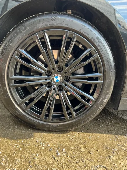 [울산휠마스터][울산휠도색][휠복도색맛집]BMW 3시리즈 휠 블랙유광 도색 / 울산 북구
