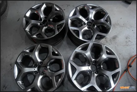 [울산휠][휠수리]bmwx6 순정휠 하이퍼메탈 분체도장 휠도색 / 울산 북구