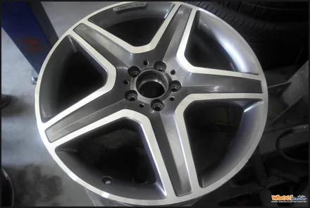 [울산휠마스터][휠수리]벤츠gle 순정 다이아몬드컷팅휠 휠수리 / 울산 북구