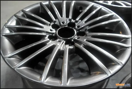 [휠수리][울산휠복원]bmw 520d 순정휠 하이퍼메탈 휠도색 / 울산 북구