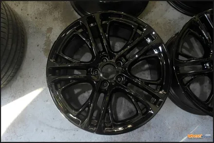 [울산휠][휠수리][휠도색]bmwx4 20인치 순정휠 블랙유광 분체도장 휠도색[휠복원] / 울산 북구