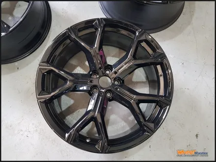 [휠마스터]울산휠도색/휠복원/휠수리 bmw x6 순정휠 블랙유광 분체도장 휠도색 / 울산 북구