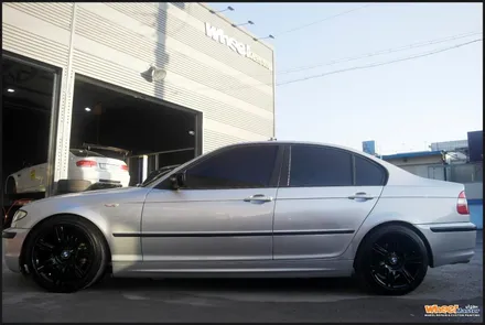 [울산휠][휠도색]bmw e46 3시리즈 순정휠 블랙유광 휠도색 / 울산 북구