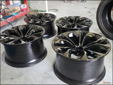 [울산휠도색][휠수리][휠복원] 울산휠마스터 bmw x6 블랙유광 분체도장 휠도색 / 울산 북구