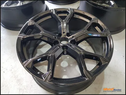 [휠마스터]울산휠도색/휠복원/휠수리 bmw x6 순정휠 블랙유광 분체도장 휠도색 / 울산 북구
