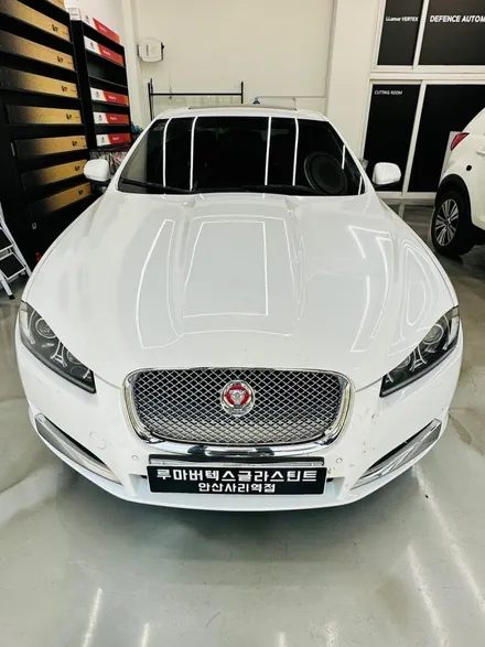 재규어 XF 열차단 썬팅 재시공 루마버텍스 700 안산