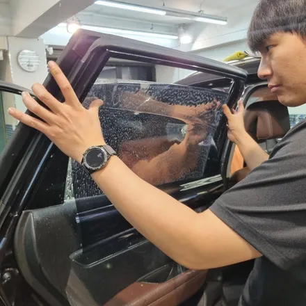 자동차틴팅 블락포디 비바스카이블루로 재시공했어요 / 고양 덕양구 삼송동