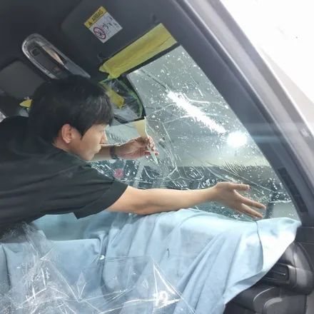 삼송썬팅 재시공 전면유리만 다시 깔끔하게 작업하기 / 고양 덕양구 삼송동