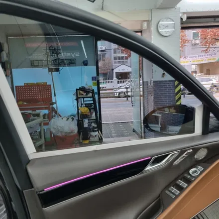 노원 블락포디 비바 스카이블루 중고차 선팅 하기(제네시스 G80) / 고양 덕양구 삼송동