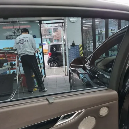 노원 블락포디 비바 스카이블루 중고차 선팅 하기(제네시스 G80) / 고양 덕양구 삼송동