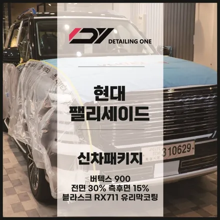 안양 신차패키지 팰리세이드 버텍스 900과 유리막코팅 시공 / 안양시 동안구 평촌동