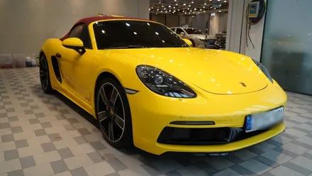 안양 소프트탑 발수코팅 포르쉐 718GTS 소탑 발수코팅으로 장마철 소프트탑 보호 완벽하게 ! / 안양, 과천, 의왕