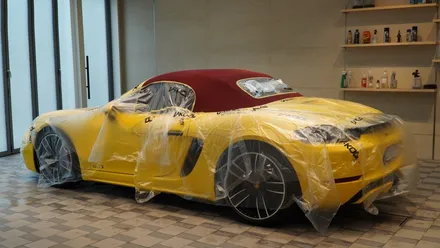 안양 소프트탑 발수코팅 포르쉐 718GTS 소탑 발수코팅으로 장마철 소프트탑 보호 완벽하게 ! / 안양, 과천, 의왕