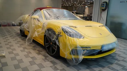 안양 소프트탑 발수코팅 포르쉐 718GTS 소탑 발수코팅으로 장마철 소프트탑 보호 완벽하게 ! / 안양, 과천, 의왕