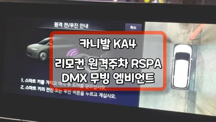 덱스크루 안산점 - 카니발KA4 리모컨 원격주차RSPA, 무빙 엠비언트 무드등 시공전문 / 안산,시흥,부천