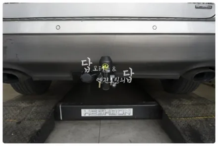 수원 호매실 금곡동 베라크루즈 큐브랙 스완넥 타입 견인장치 장착하고 카라반 견인하기~!! / 수원 호매실동